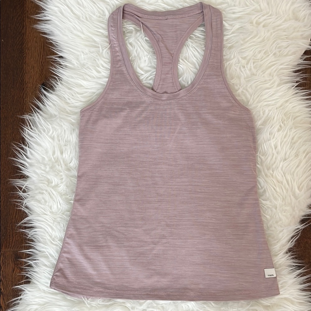 Vuori Pink Fitted Sleeveless Tank Top